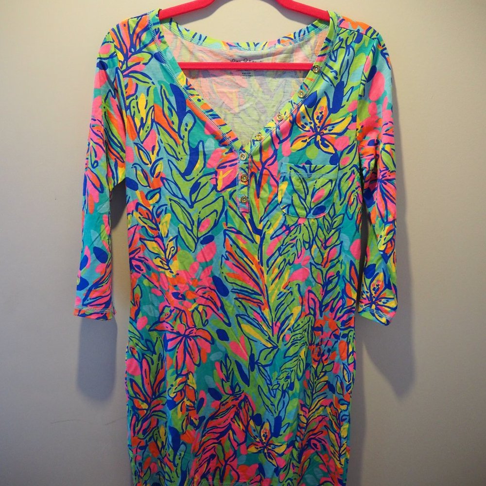 Giraffe shirt dress